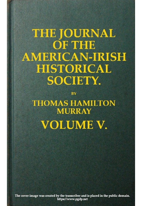 Book The Journal of the American-Irish Historical Society (Vol. V)