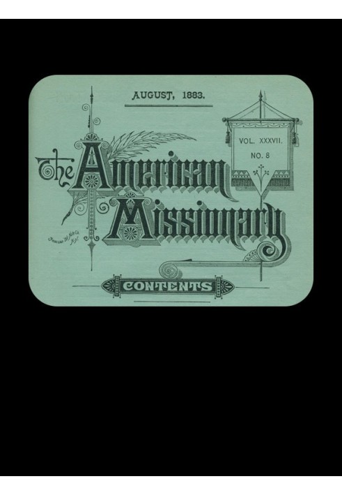 Book The American Missionary — Volume 37, No. 8, August, 1883