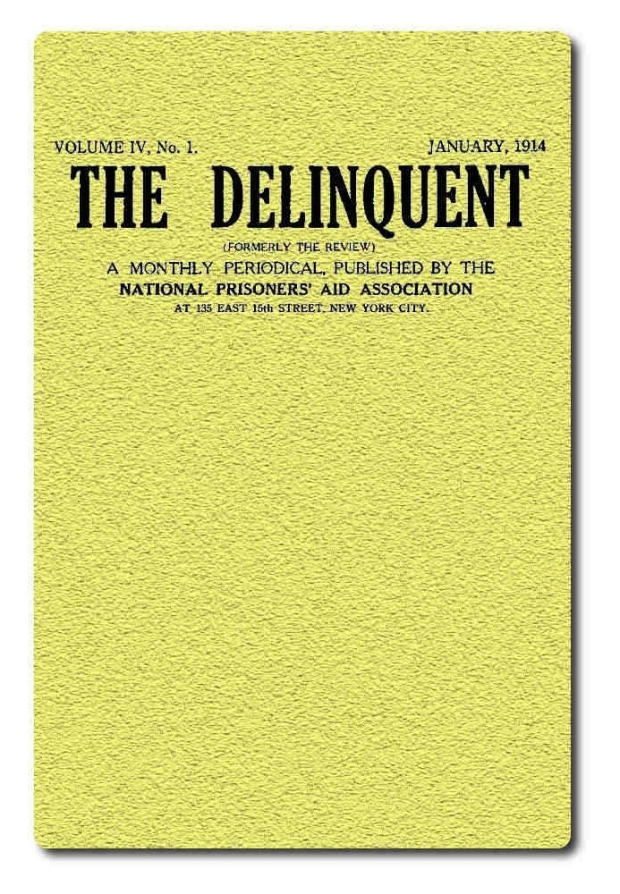 Book The Delinquent (Vol. IV, No. 1), January, 1914