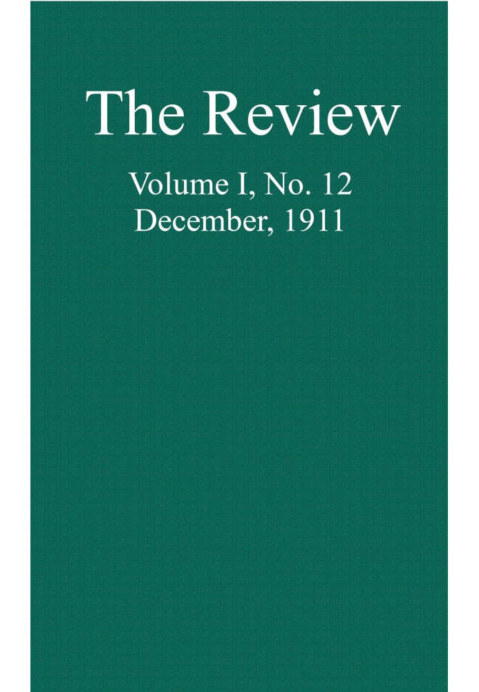 Book The Review, Vol. 1, No. 12, December, 1911