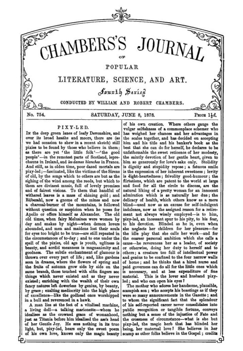 Book Chambers's Journal of Popular Literature, Science, and Art, No. 754, June 8, 1878