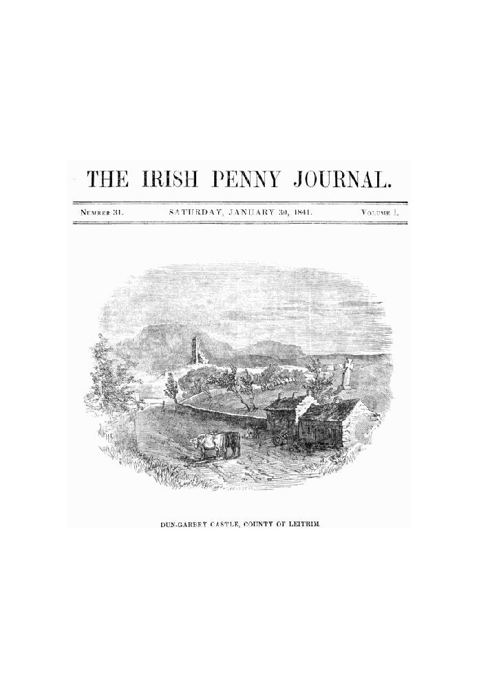 Book The Irish Penny Journal, Vol. 1 No. 31, January 30, 1841