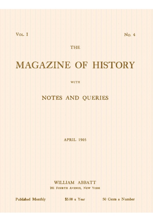 Книга Журнал истории с заметками и запросами, Vol. I, № 4, апрель 1905 г.