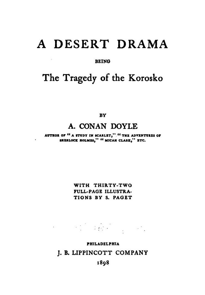Book A desert drama : $b being the tragedy of the "Korosko"